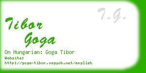 tibor goga business card